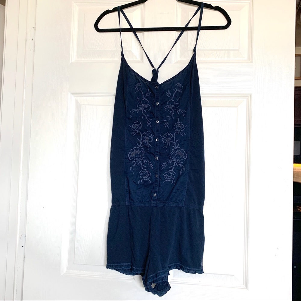 Gilly Hicks Embroidered Floral Summer Romper